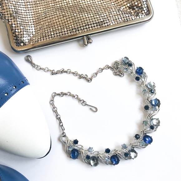 Coro Jewelry - HP Something Blue Mid Century Coro Bridal Necklace